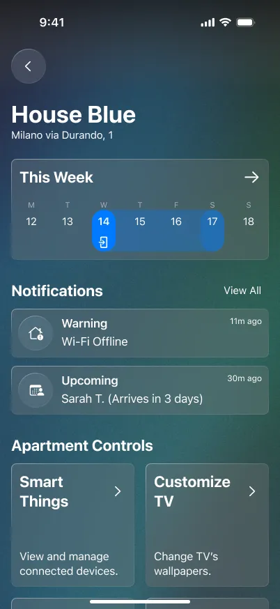 InStay UI House Details
